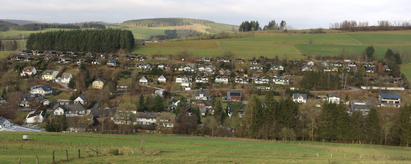 Blick auf die Ferienhäuser Am Bockshorn Blick auf die Ferienhäuser Am Bockshorn