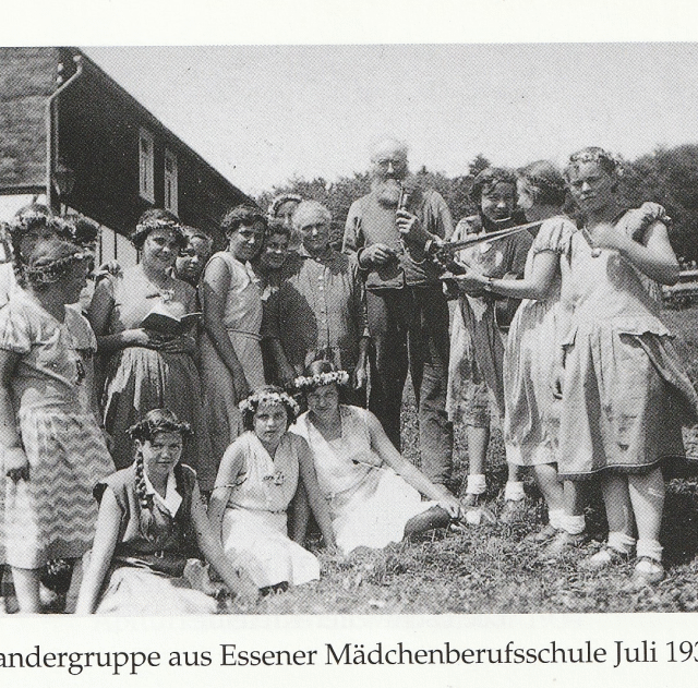 Wandergruppe aus Essener Mädchenberufsschule - Juli 1931
