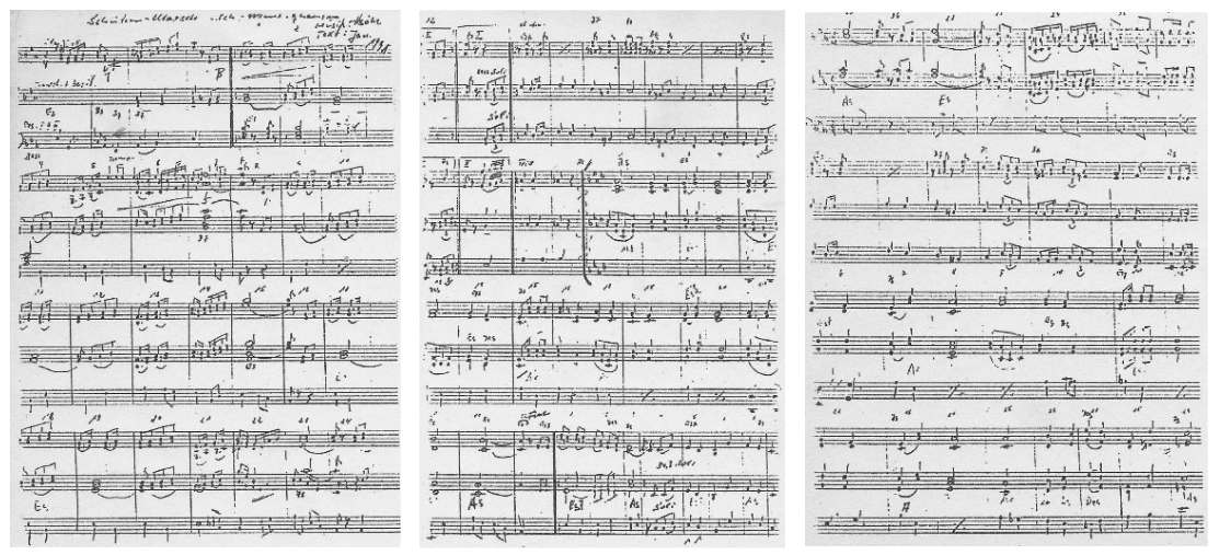 Original Partitur des Marsches 1991